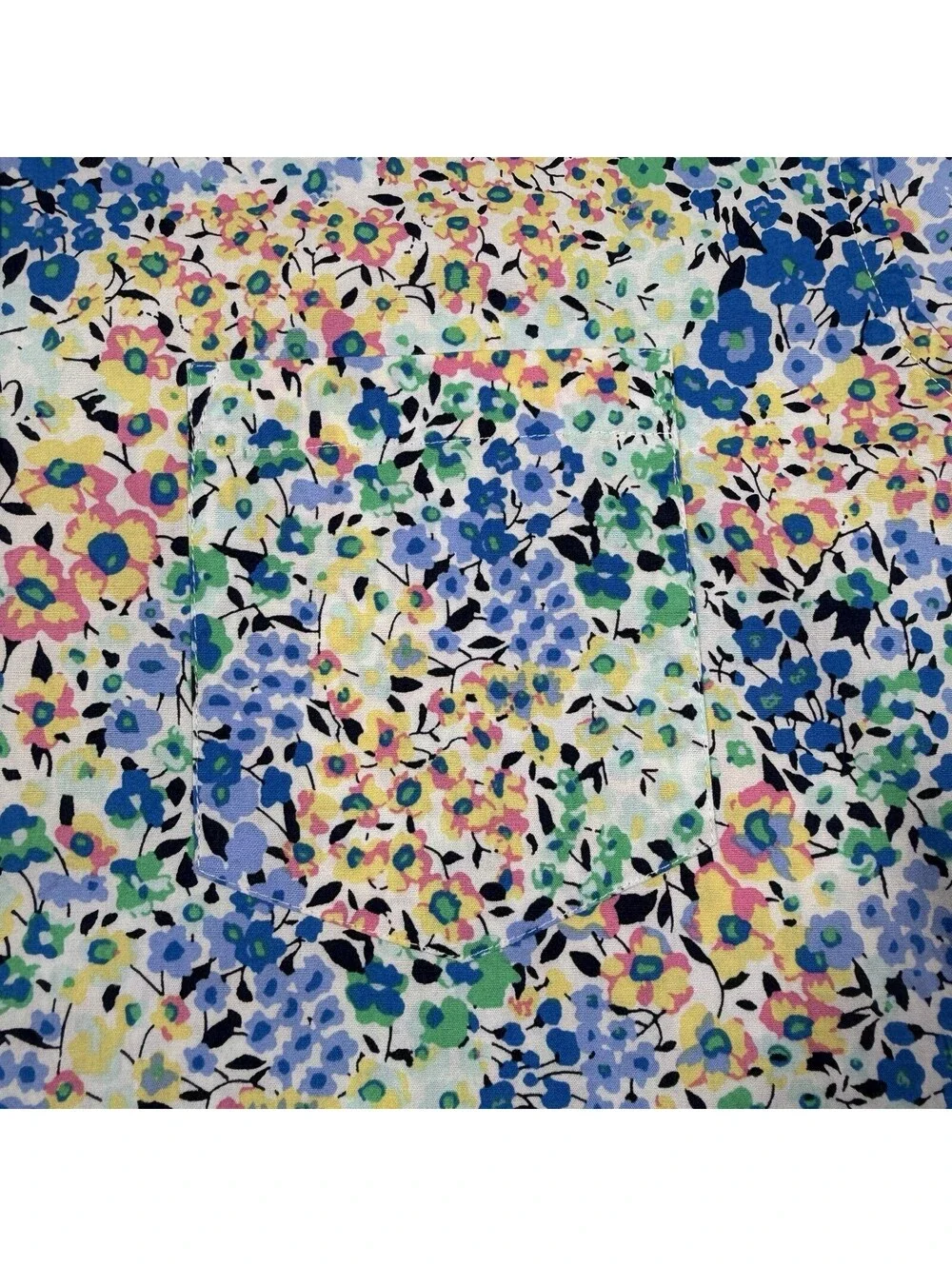 J. Crew Flex Washed Shirt Mens Slim Large Floral Print Short Sleeve Casual NWT